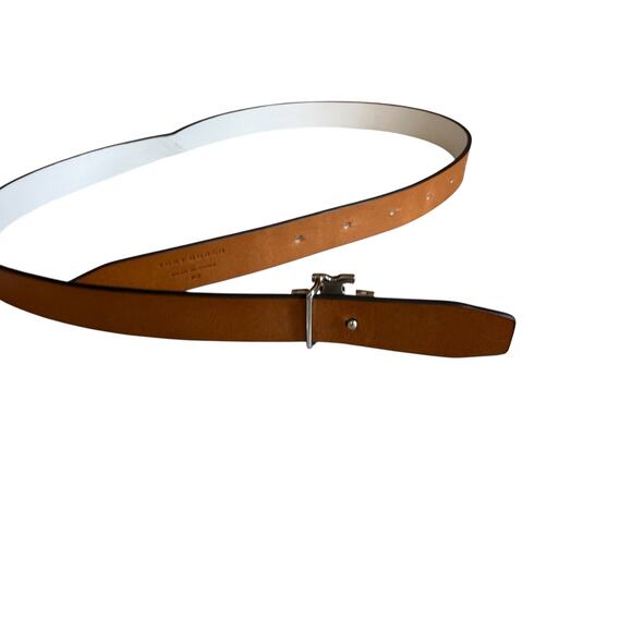 Tory Burch Reversible Leather Belt White Tan XS main image 6
